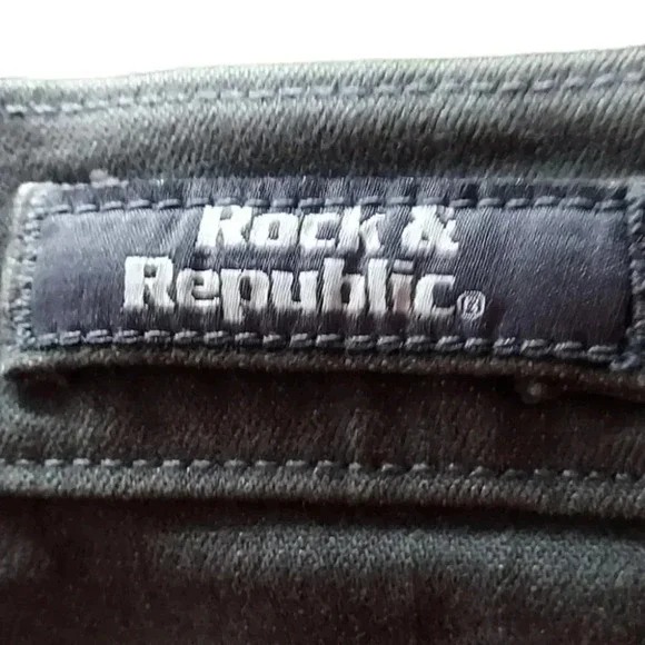 Rock & Republic Womens Grey Jeans Size 30 - Picture 11 of 13